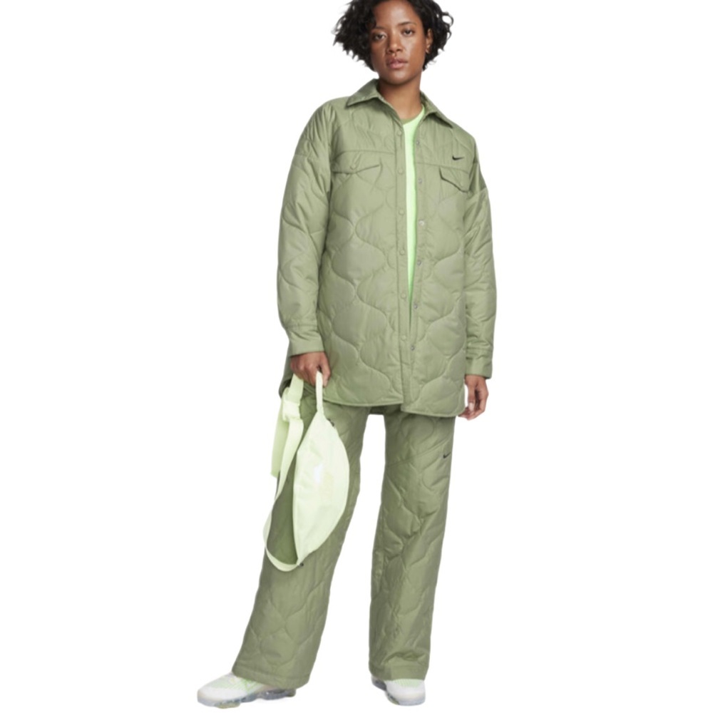 Nike Women's Sportswear Essentials Quilted Trench Coat NWT Size XS oversized - Picture 4 of 15